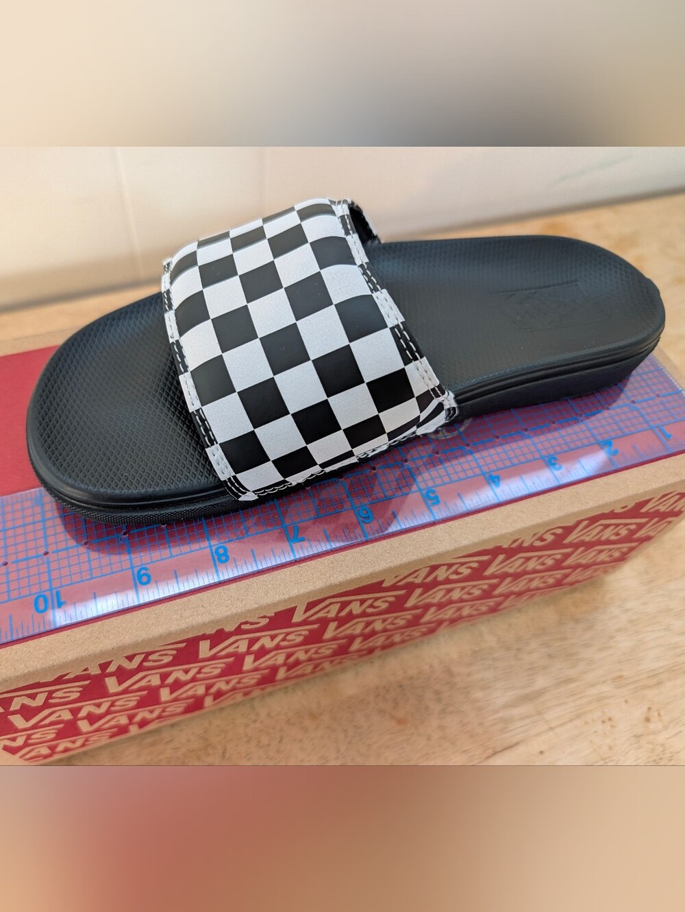 Vans La Costa Checkerboard Slides Women's size 7.5 - Picture 5 of 5